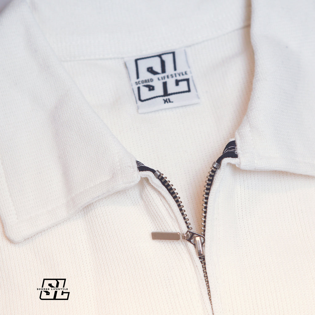 Off-White Zip Polo