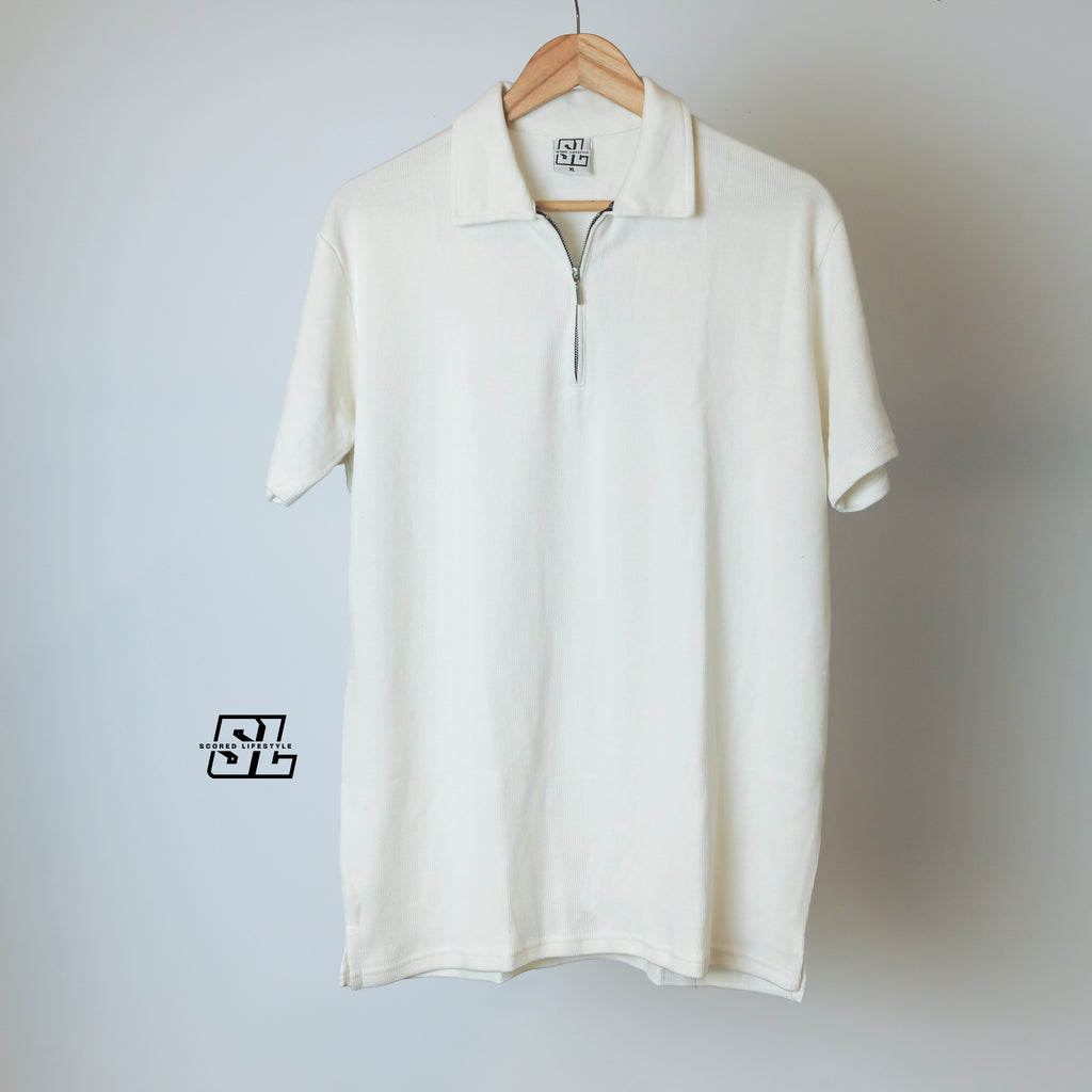 Off-White Zip Polo